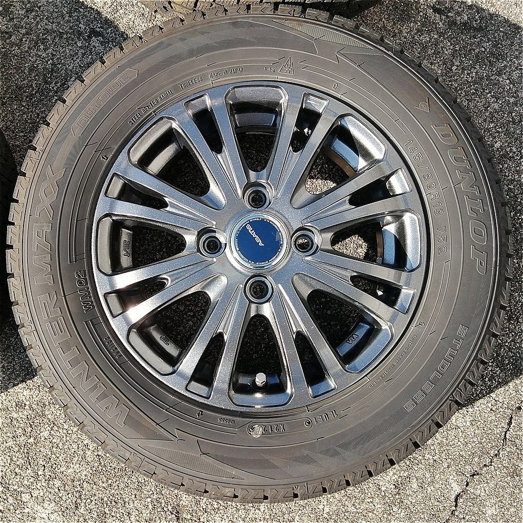 スタッドレスタイヤ付 2本ジャンク