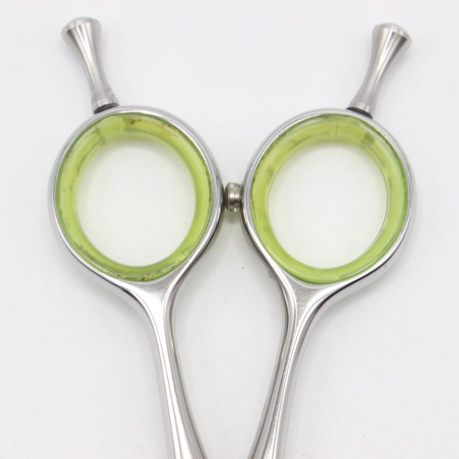  プリマード Plume セニング 6インチ メガネハンドル 10目L 11段 約45 ～50 シザー セニングシザー(すきバサミ) 散髪用品