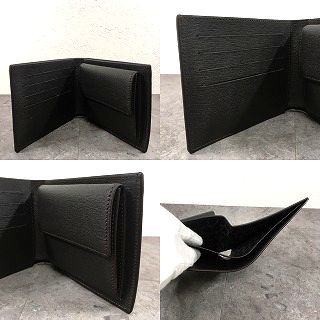 二つ折り財布 ダークブラウン