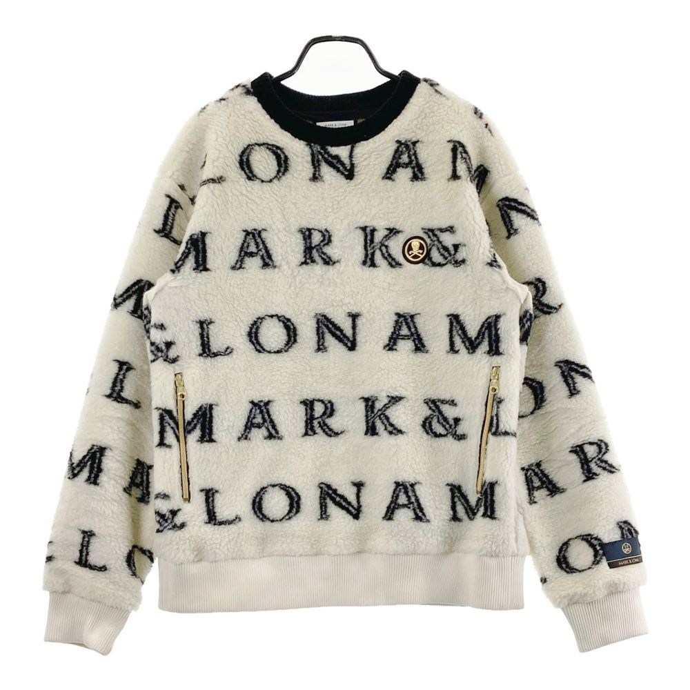 サイズ 50 MARK-LONA マークアンドロナ ボア ブルゾン 総柄 ブラウン系 240101435622 ゴルフウェア メンズ ストスト