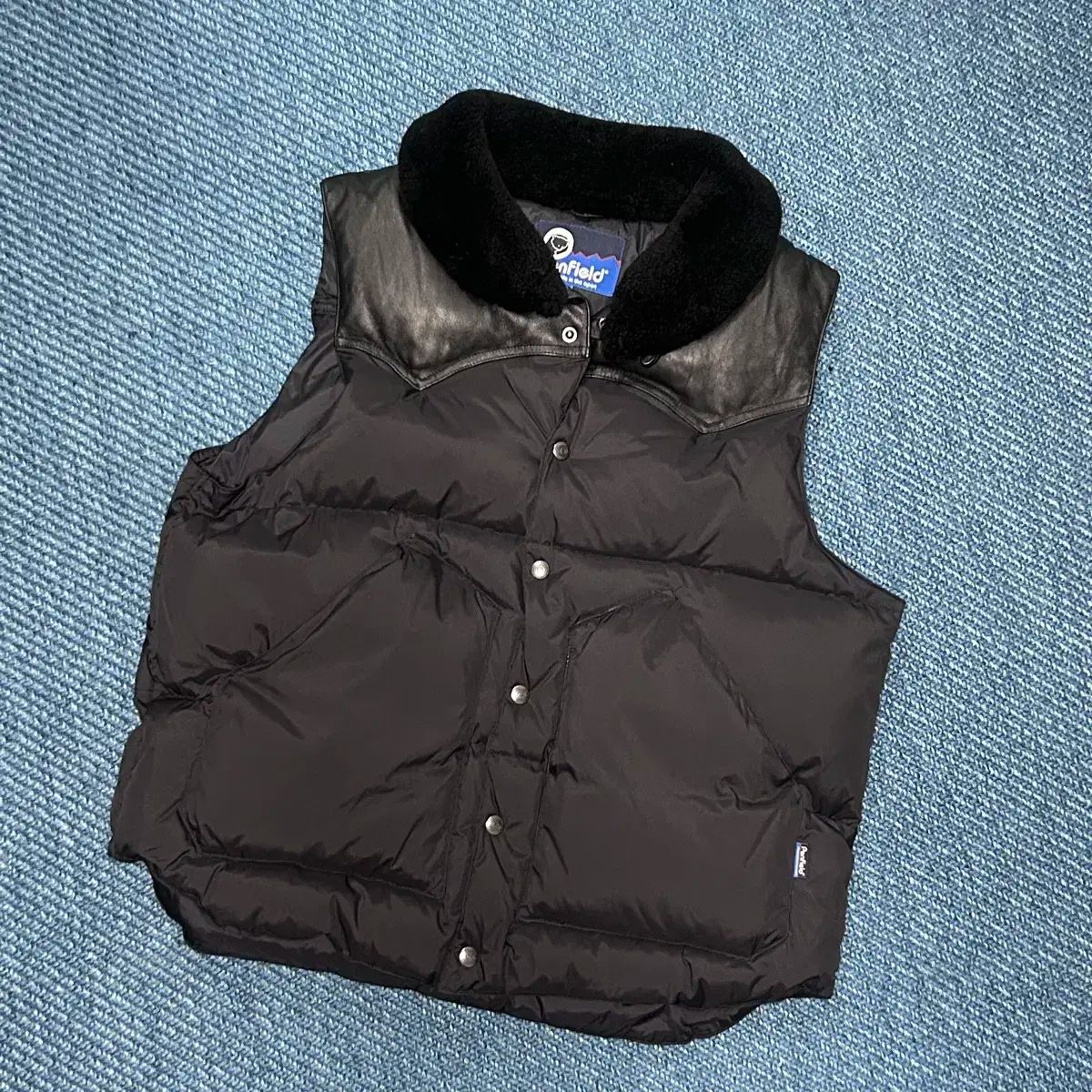 ペンフィールド ロックウール ダウン ベスト ブラック M