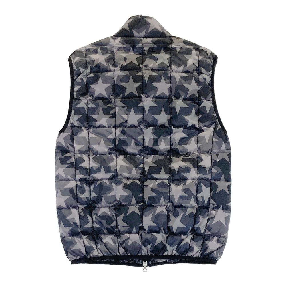 サイズ 3 DANCE WITH DRAGON ダンスウィズドラゴン ×TAION ダウンベスト 星 カモフラ ロゴ総柄 グレー系 240101546737 ゴルフウェア メンズ ストスト