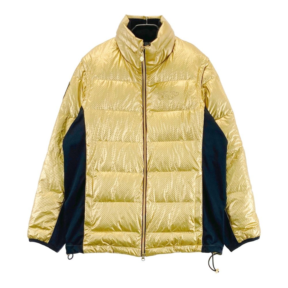 サイズ 3 DANCE WITH DRAGON ダンスウィズドラゴン 4WAY ダウンジャケット フード付 ゴールド系 240101547584 ゴルフウェア メンズ ストスト