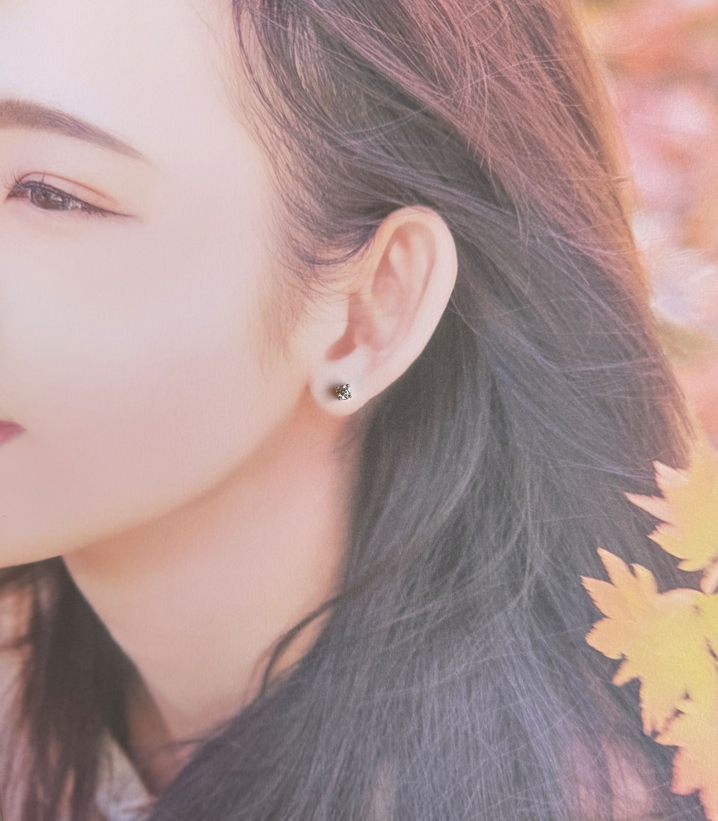 Tiffany-Co.ティファニー Pt950 ソリティア ピアス