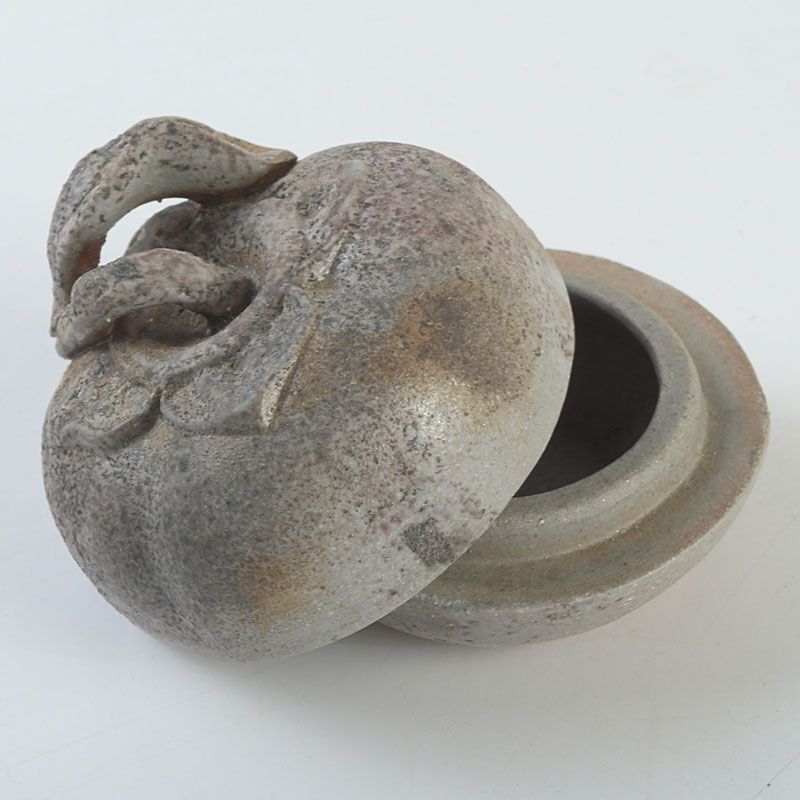 香合 木村陶峰 備前焼 備前焼 陶正園 木村陶峰作 柿形 香合 共箱 C S91 - メルカリ