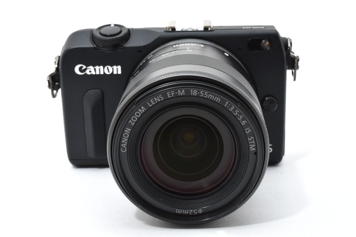  Canon EOS M 2 ブラック EF 18 55 mm F 3 5 6 IS STM AYM 4406 223 ミラーレス一眼 デジタルカメラ