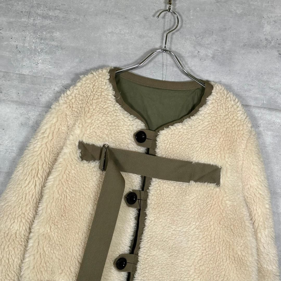 sacai』サカイ (2) リバーシブル ボアジャケット コート - メルカリ