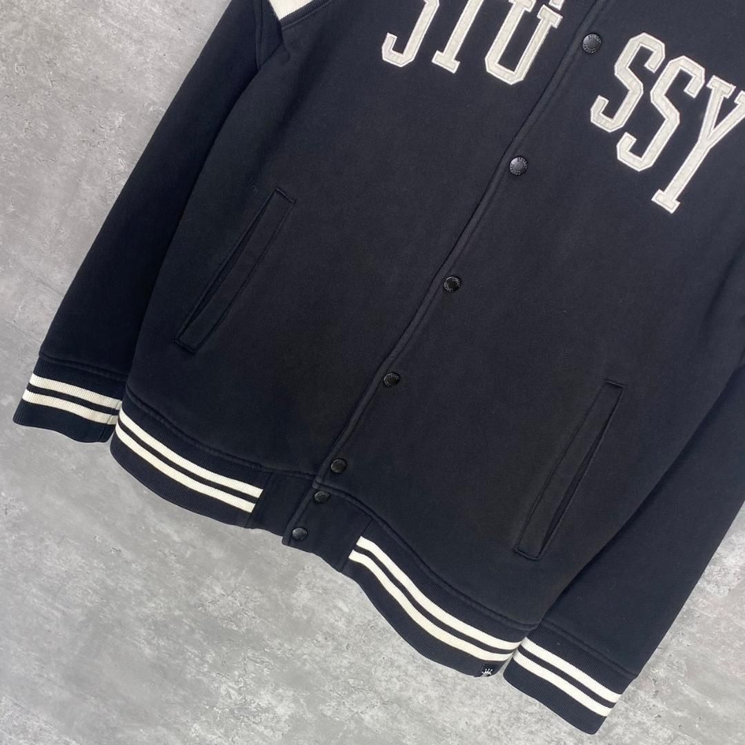 STUSSY』ステューシー (M) フロントロゴ スウェット スタジャン - メルカリ