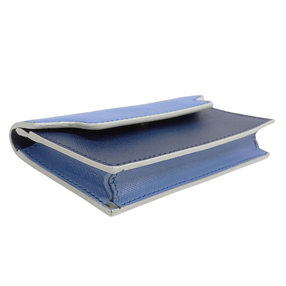 マルニ MARNI カードケース レディース ブランド レザー ブルー 名刺