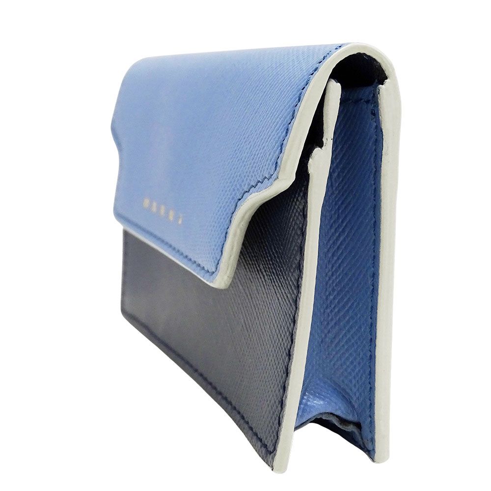 マルニ MARNI カードケース レディース ブランド レザー ブルー 名刺