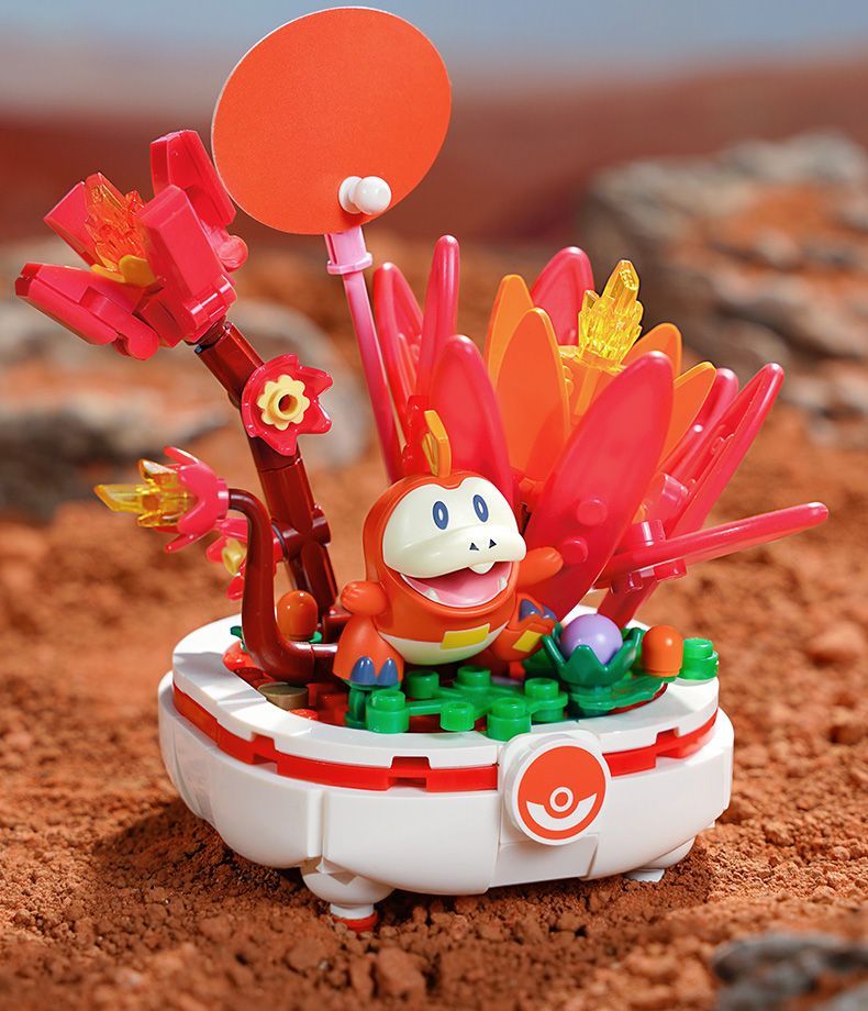 Keeppley ポケモン ホゲータ多肉盆栽 組み立てミニチュア・フィギュア