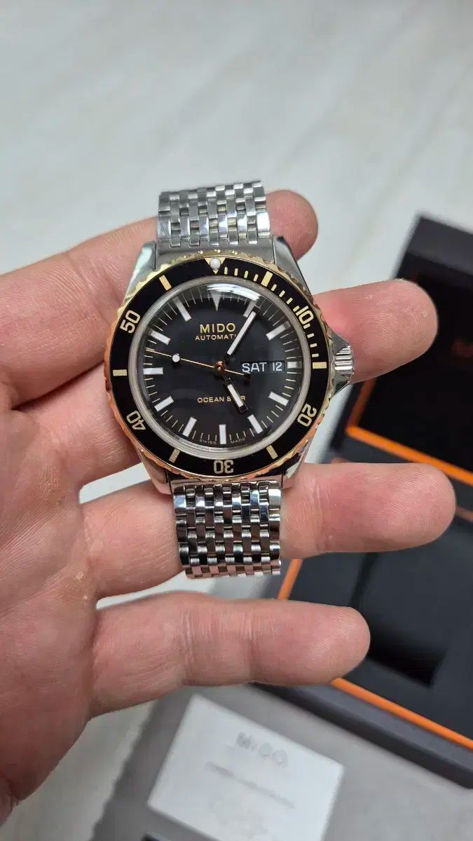  げ交渉可 MIDO ミドー オーシャンスター ツリービュー トリビュート ローズゴールド コンビ ダイバー時計 プチプラ 自動巻き時計 腕時計(アナログ)