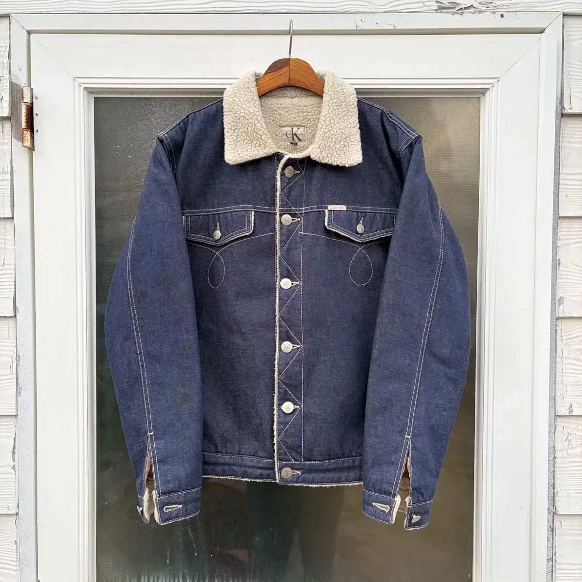 Calvin Klein カルバン クライン ヴィンテージ シェルパ デニムジャケット XL