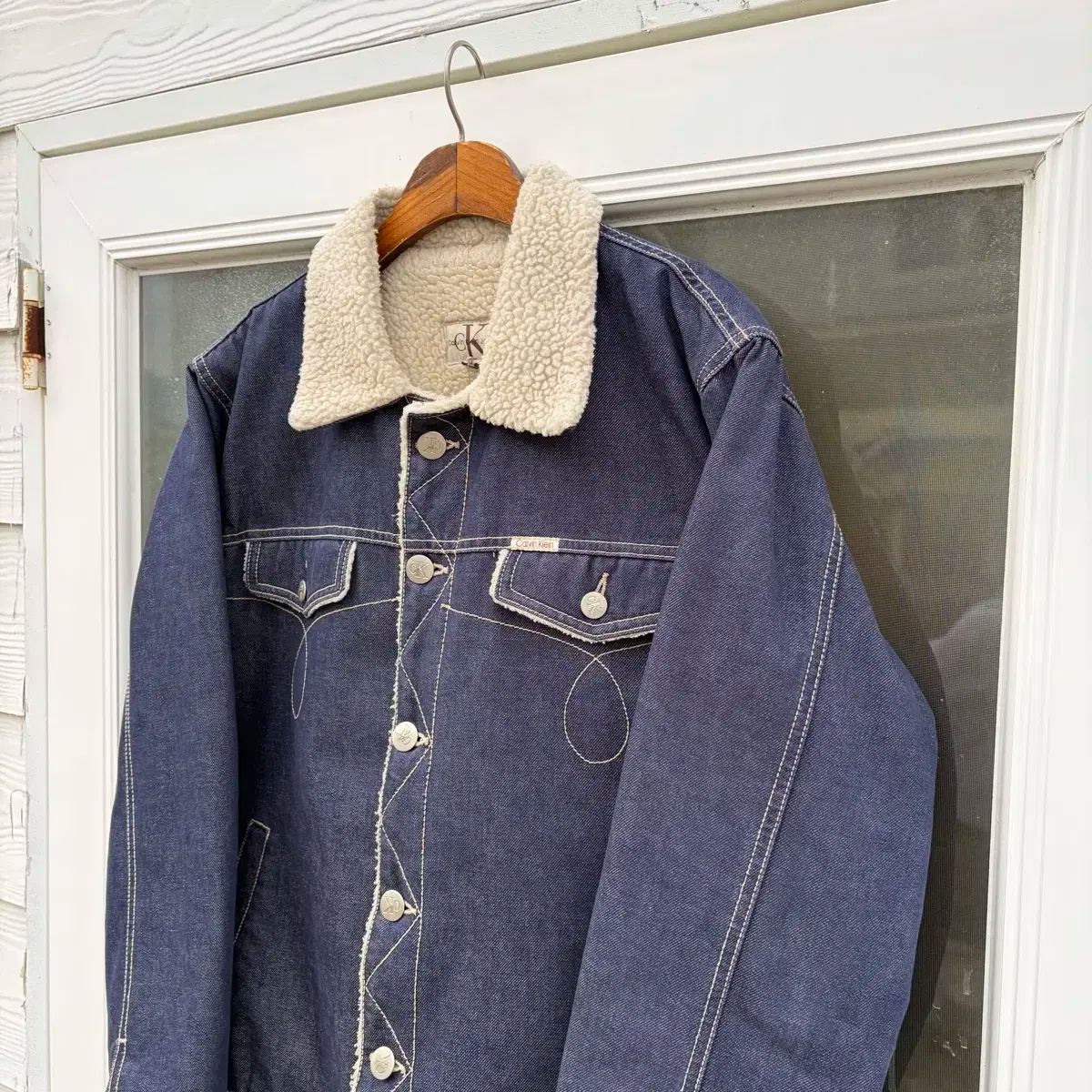 Calvin Klein カルバン クライン ヴィンテージ シェルパ デニムジャケット XL