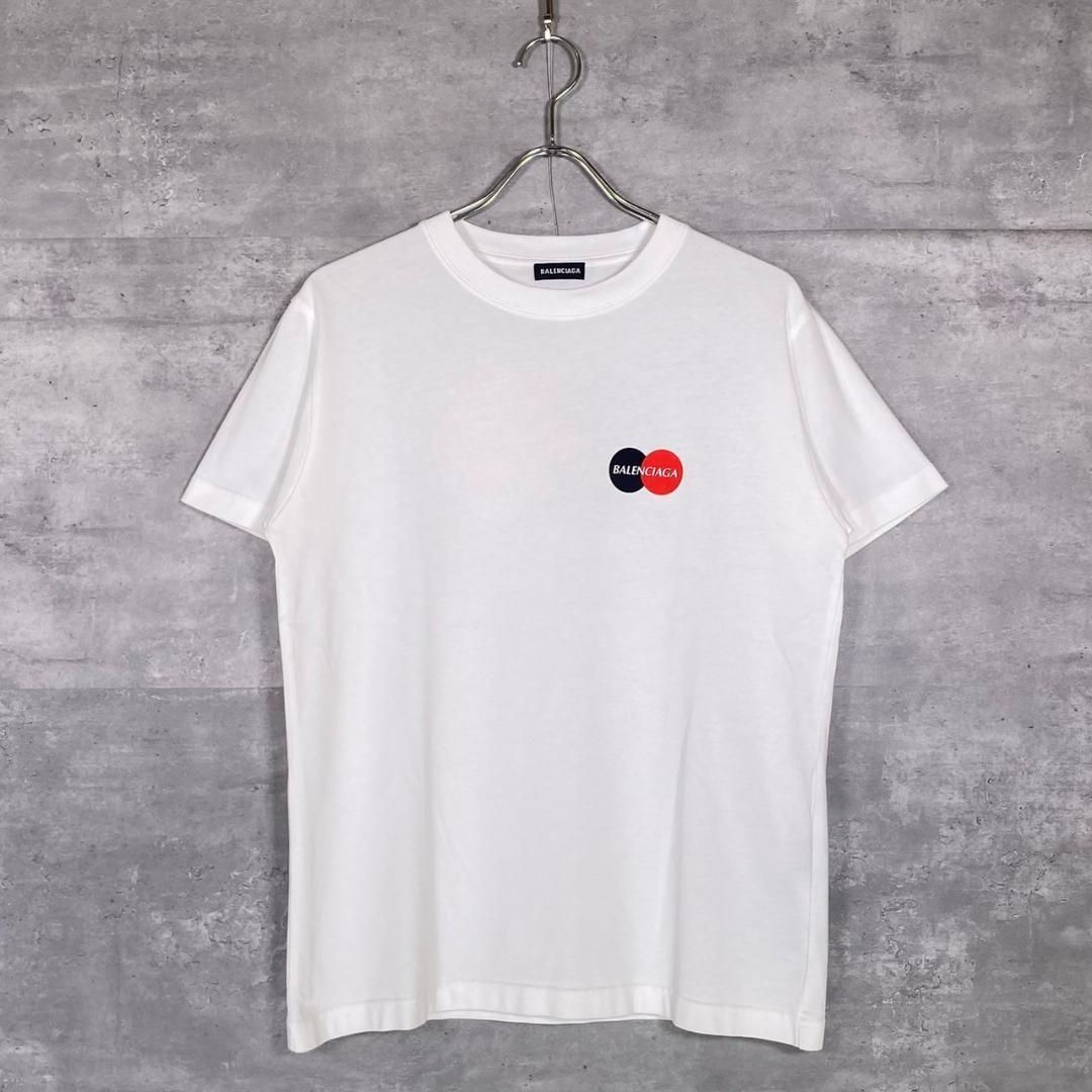 バレンシアガ M ユニフォーム バックプリント 半袖Tシャツ