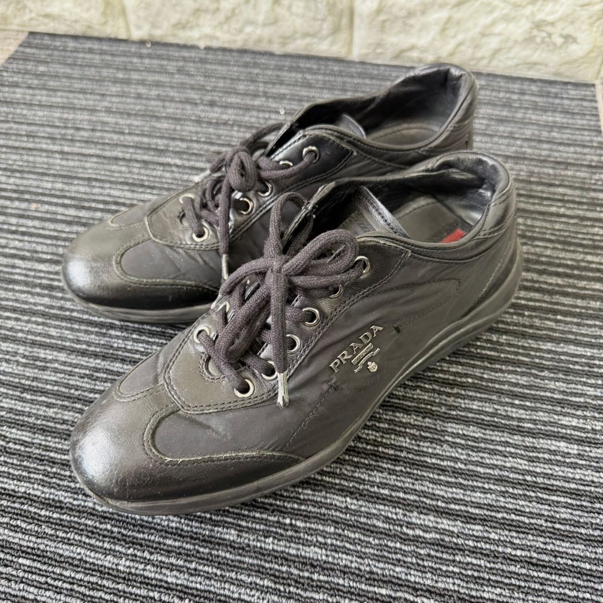 PRADA プラダ レザー スニーカー ブラック