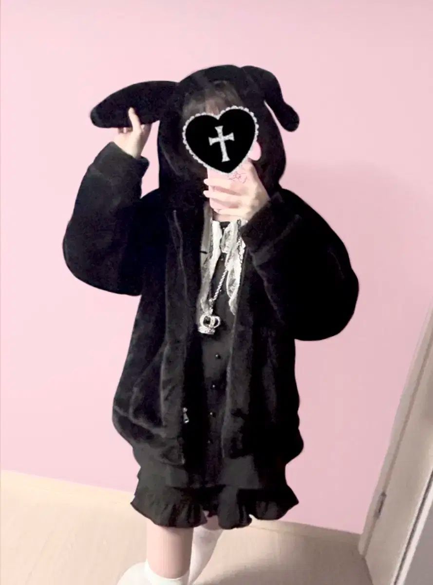 ロジータ ウサミミ ファー パーカ 量産型 地雷系 量産型 地雷系 リズリサ マズ コート GULLKHAN_COM