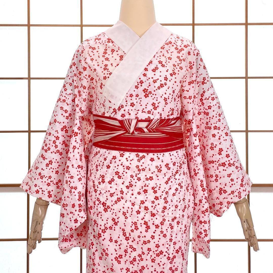 平和屋着物○長襦袢 無双仕立て 手描き 枝花文 正絹 逸品 AABC8001ph