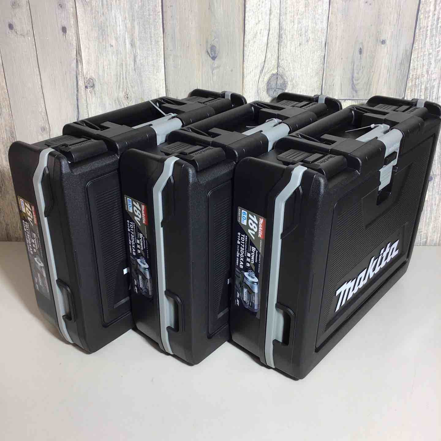 ♥品 色 マキタ makita コードレス インパクトドライバー TD173DGXAB 3台 フルセット インパクト ブラウン 茶 純正 充電式 戸田店