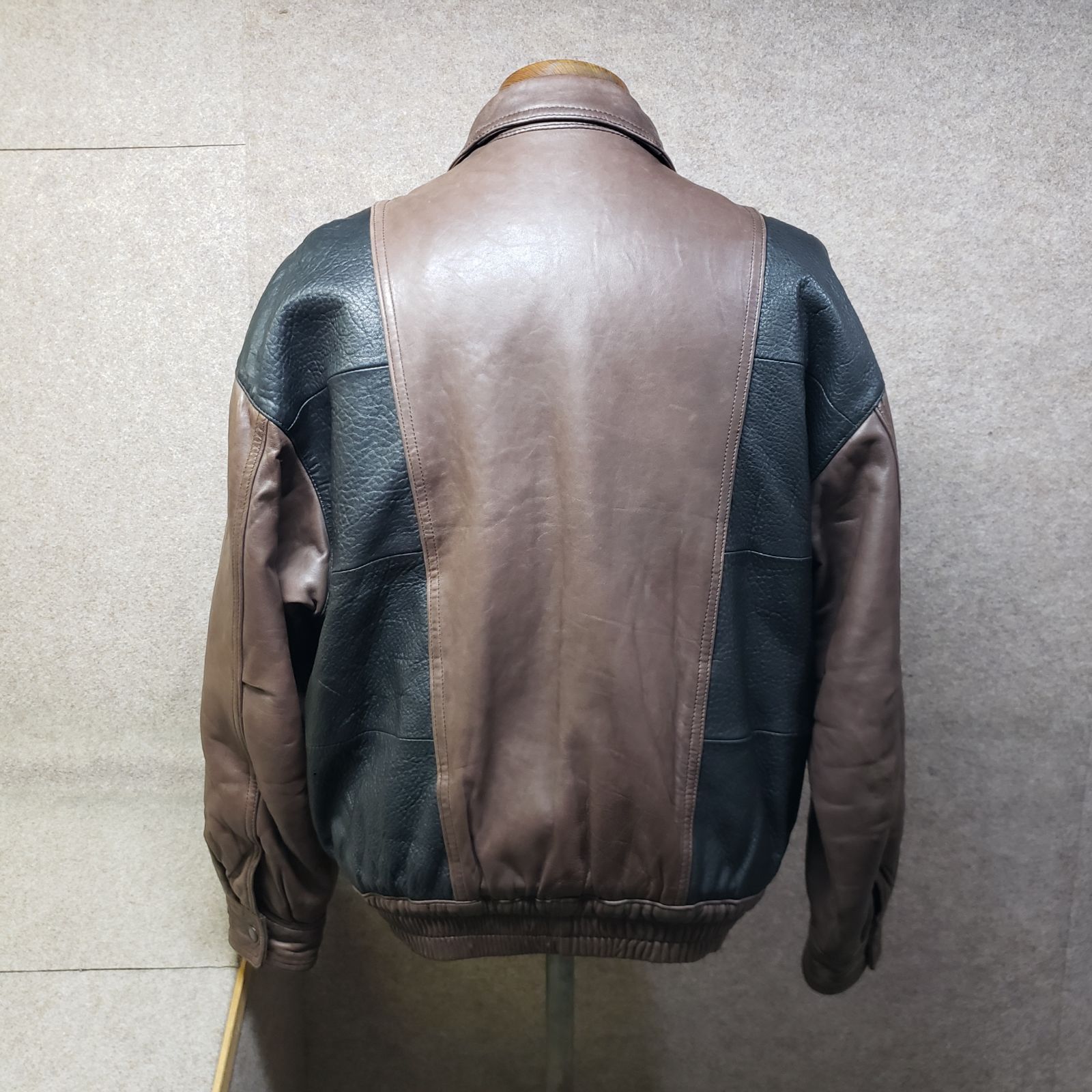 INTERMEZZO インターメッツォ レザージャケット 切替デザイン ブラウン系 表記サイズ L y6990i