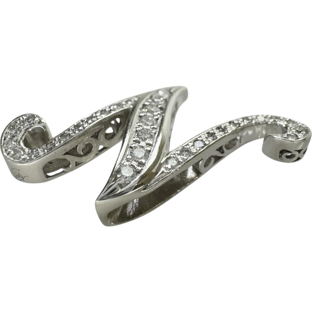 YUKIZAKI/ゆきざき】Nモチーフ ダイヤモンド 0.38ct ペンダントトップ