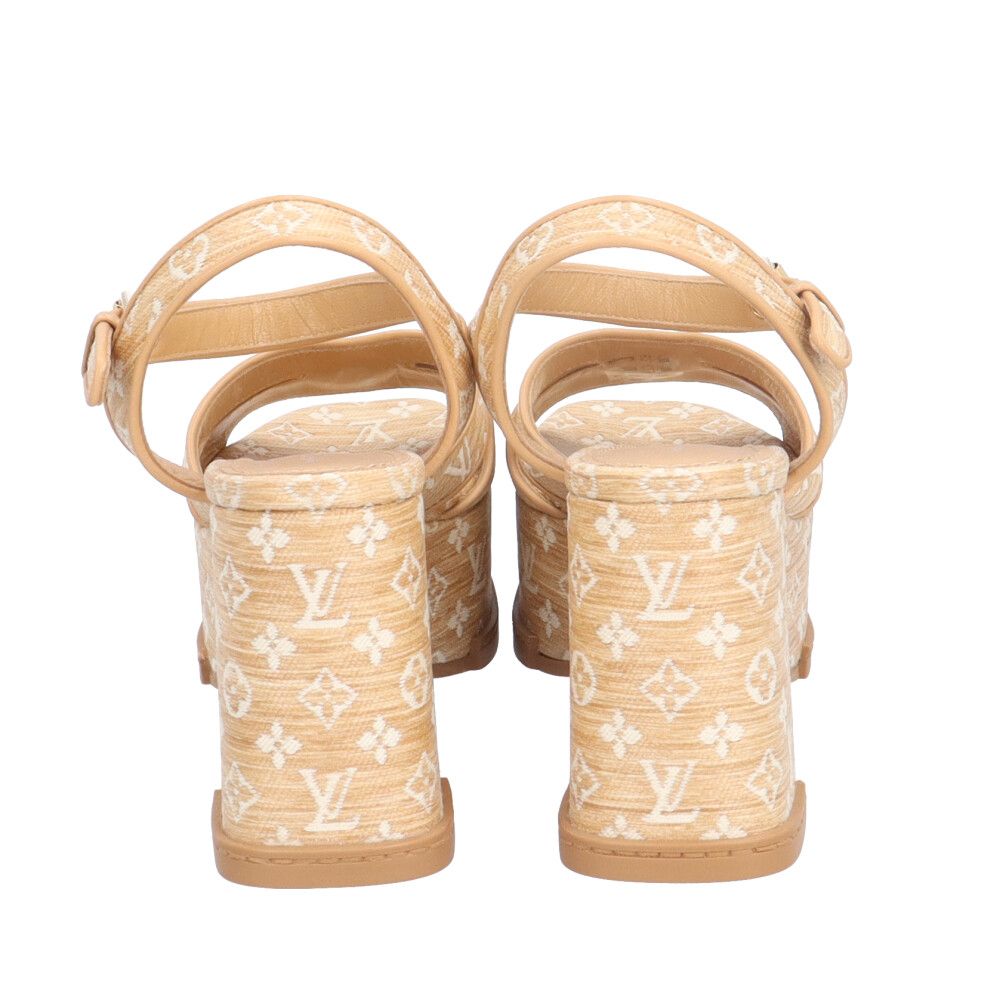 ルイヴィトン マヤライン サンダル ラフィア 1AHOED レディース LOUIS