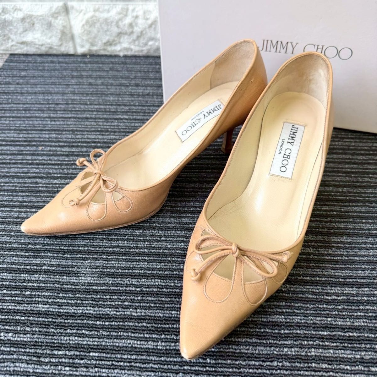 JIMMY CHOO ジミーチュウ パンプス リボン