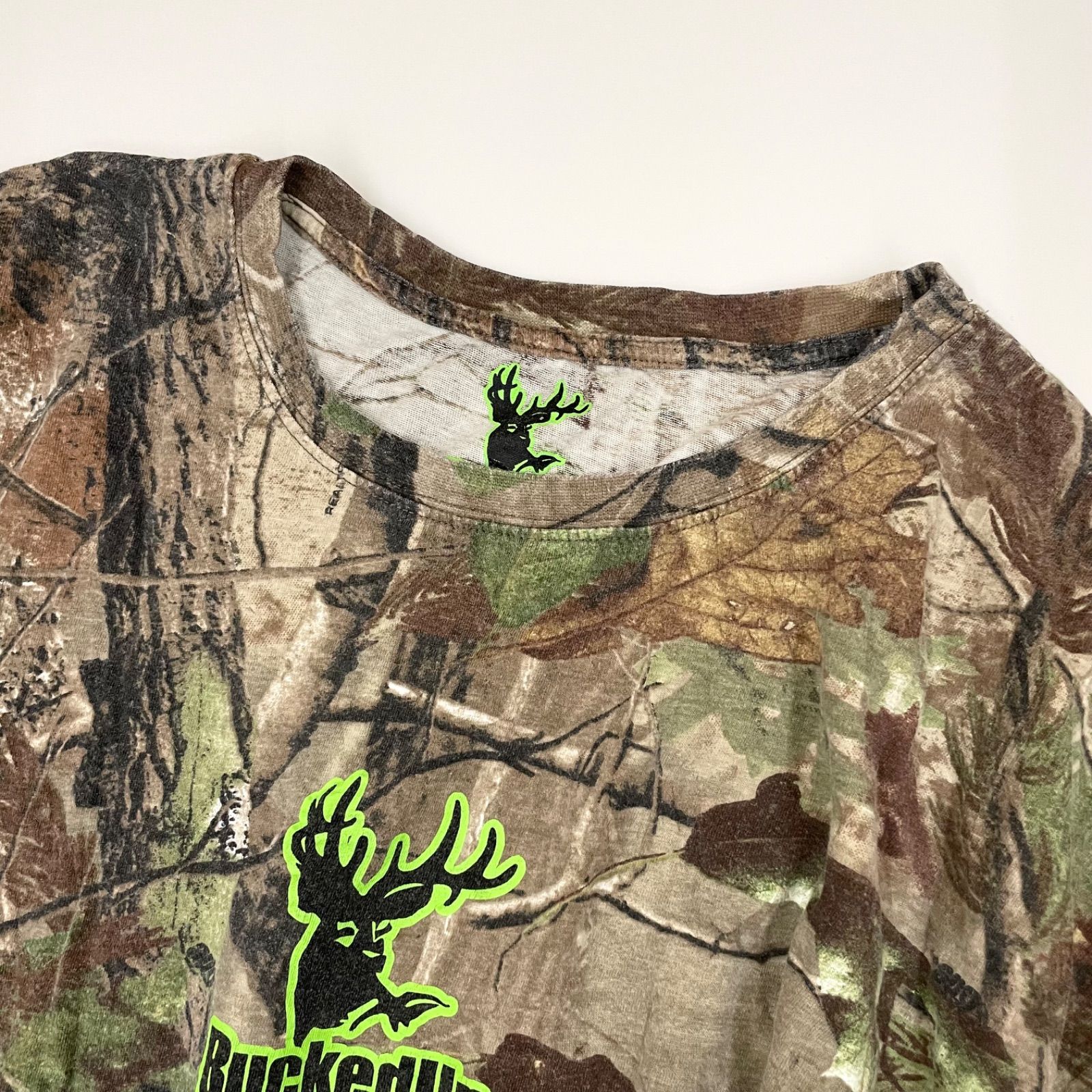 Bucked Up リアルツリー ロングスリーブTシャツ 3XL 長袖 カモ 迷彩 