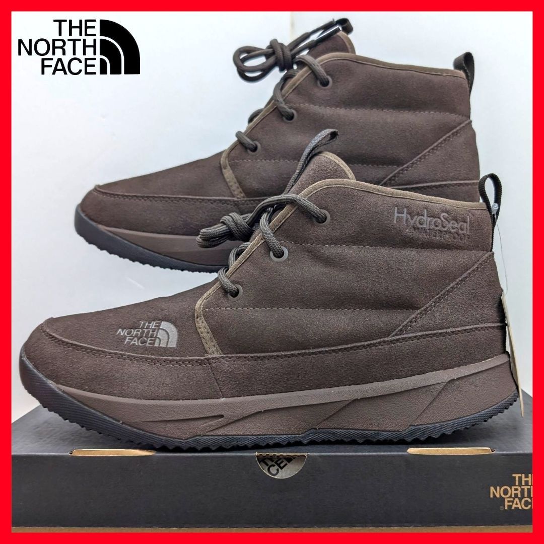 27.0 ザノースフェイス ヌプシ チャッカ ウォータープルーフ スエード ブラウン 在庫処分 箱無しでお安くお届け