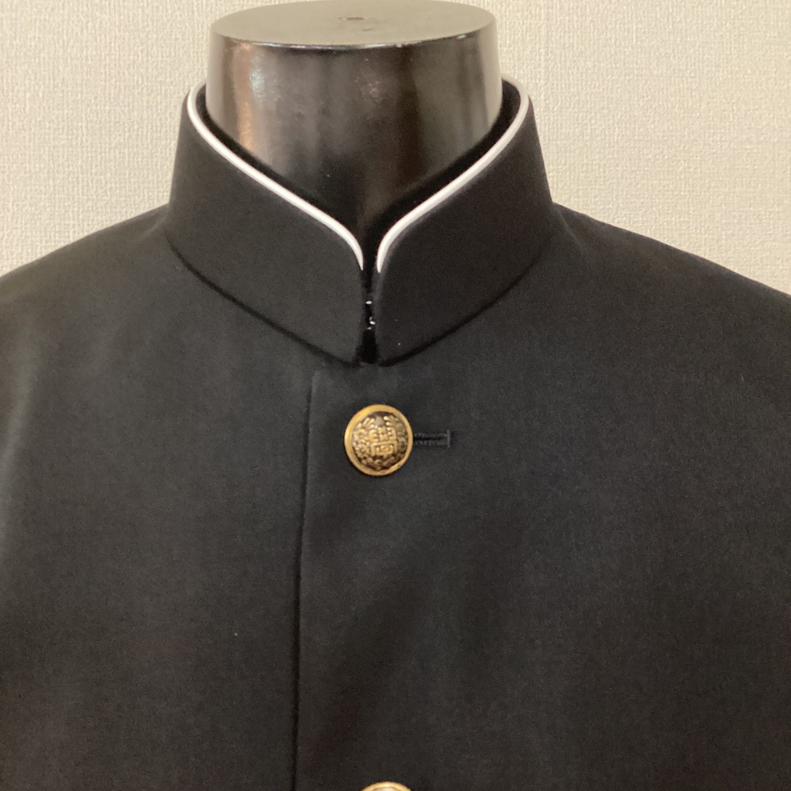 男子 学生服 １８５A ラウンドカラー 10085 学ラン ♥品 ポリエステル50％ 毛50％ NIKKE 卒業 入学 学生 高校 中学 通学