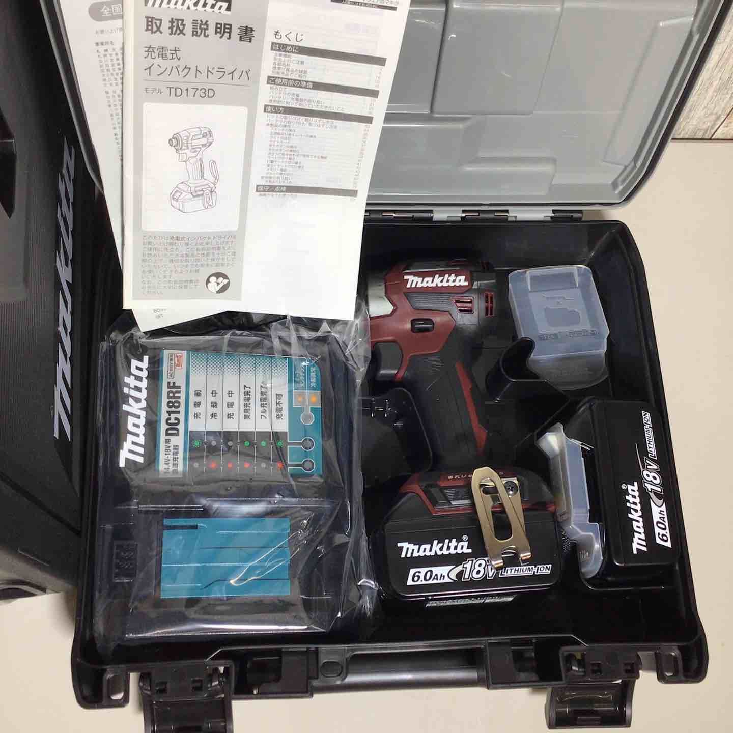 ♥品 色 マキタ makita コードレス インパクトドライバー TD173DGXAR 3台 フルセット インパクト レッド 赤 純正 充電式 戸田店 WWW_SUPERTOOLSSHOP_NL