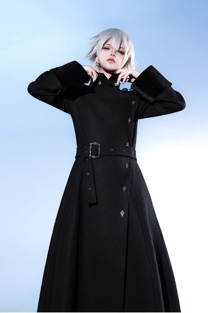 ゴシック 毛皮ロングコート