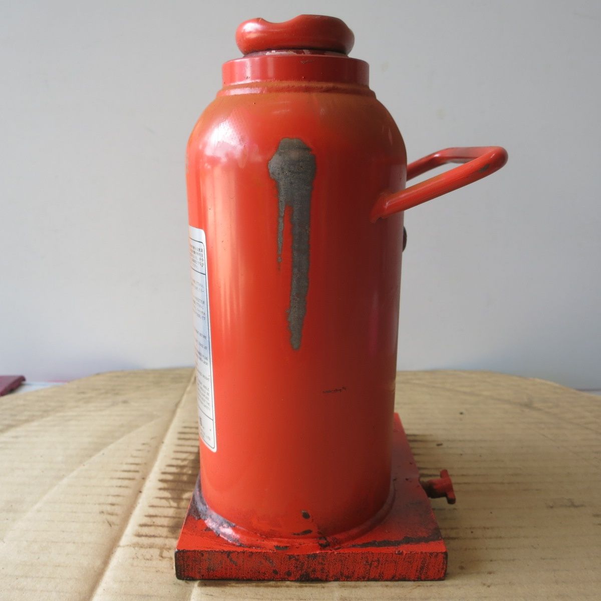 送料無料 ◆マサダ 油圧 ジャッキ HP-15N 工具 15TON 15ton 15トン 15000kg 油圧式 オイル だるま ダルマ 車載 自動車 点検 整備⑫◆