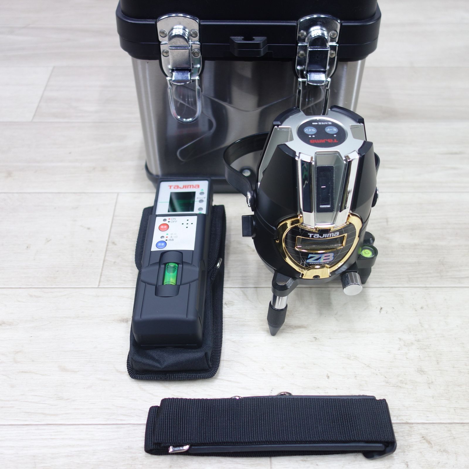 送料無料 ◆Tajima タジマ ブルー グリーン レーザー 墨出し器 ZEROB-KY 矩 横 受光器付き 墨出器◆