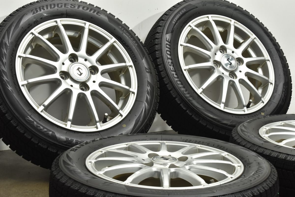 バリ溝 Weds ジョーカー 14in 4.5J 45 PCD100 ブリヂストン ブリザック VRX2 155|65R14 N-BOX N-ONE サクラ ワゴンR アルト ムーブ