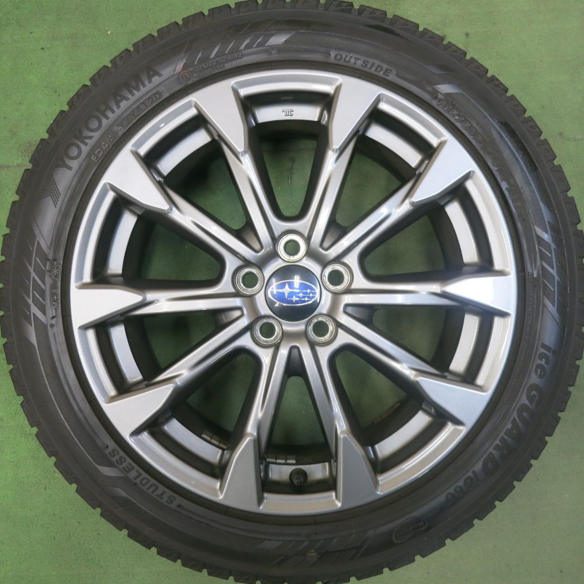 バリ溝 キレイ 9.5分 スバル インプレッサ スポーツ 純正 215|50R17 スタッドレス ヨコハマ アイスガード iG60 17インチ PCD100|5H 5102502SKス FFCRYSTALESIA_COM