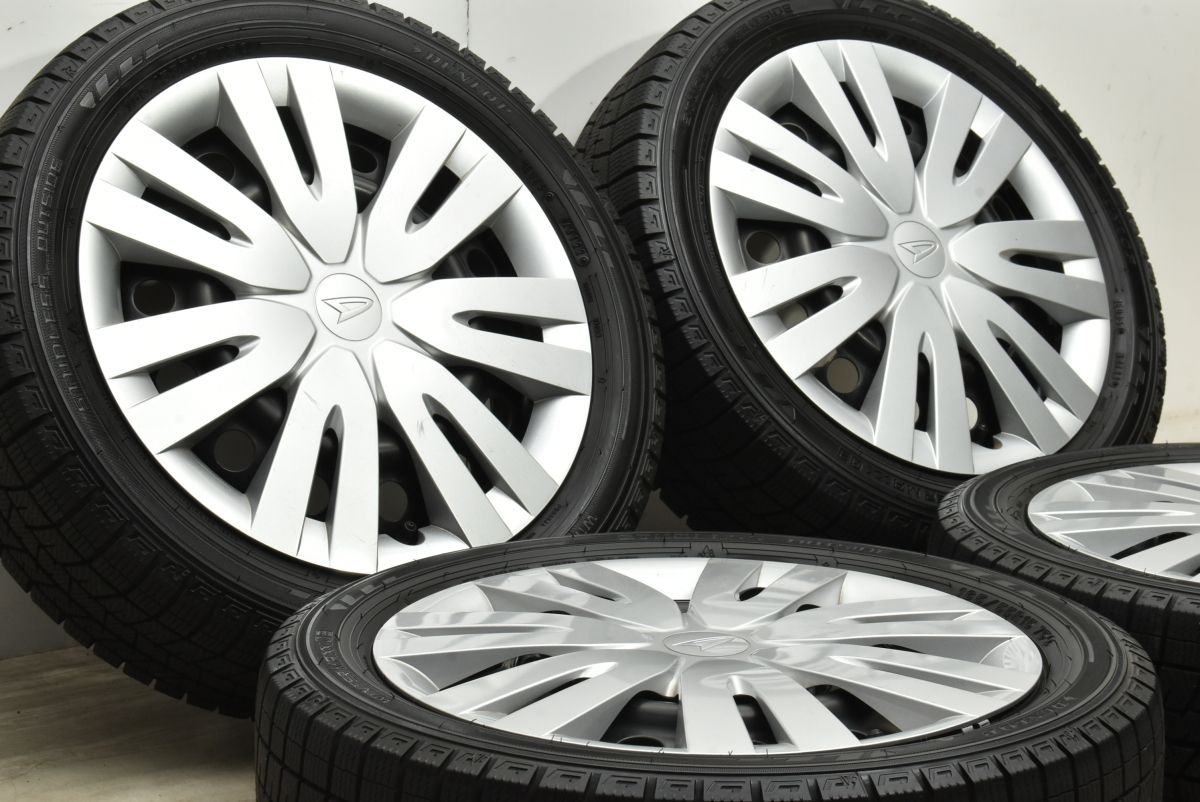 バリ溝 ダイハツ キャストアクティバ 純正 15in 4.5J 45 PCD100 ダンロップ ウィンターマックス03 165|55R15 タント ムーブ ウェイク