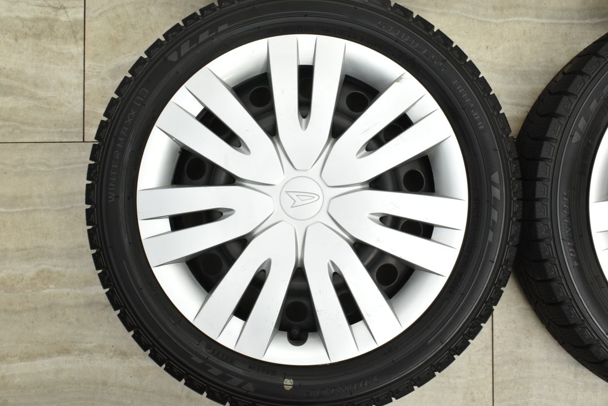バリ溝 ダイハツ キャストアクティバ 純正 15in 4.5J 45 PCD100 ダンロップ ウィンターマックス03 165|55R15 タント ムーブ ウェイク FFCRYSTALESIA_COM