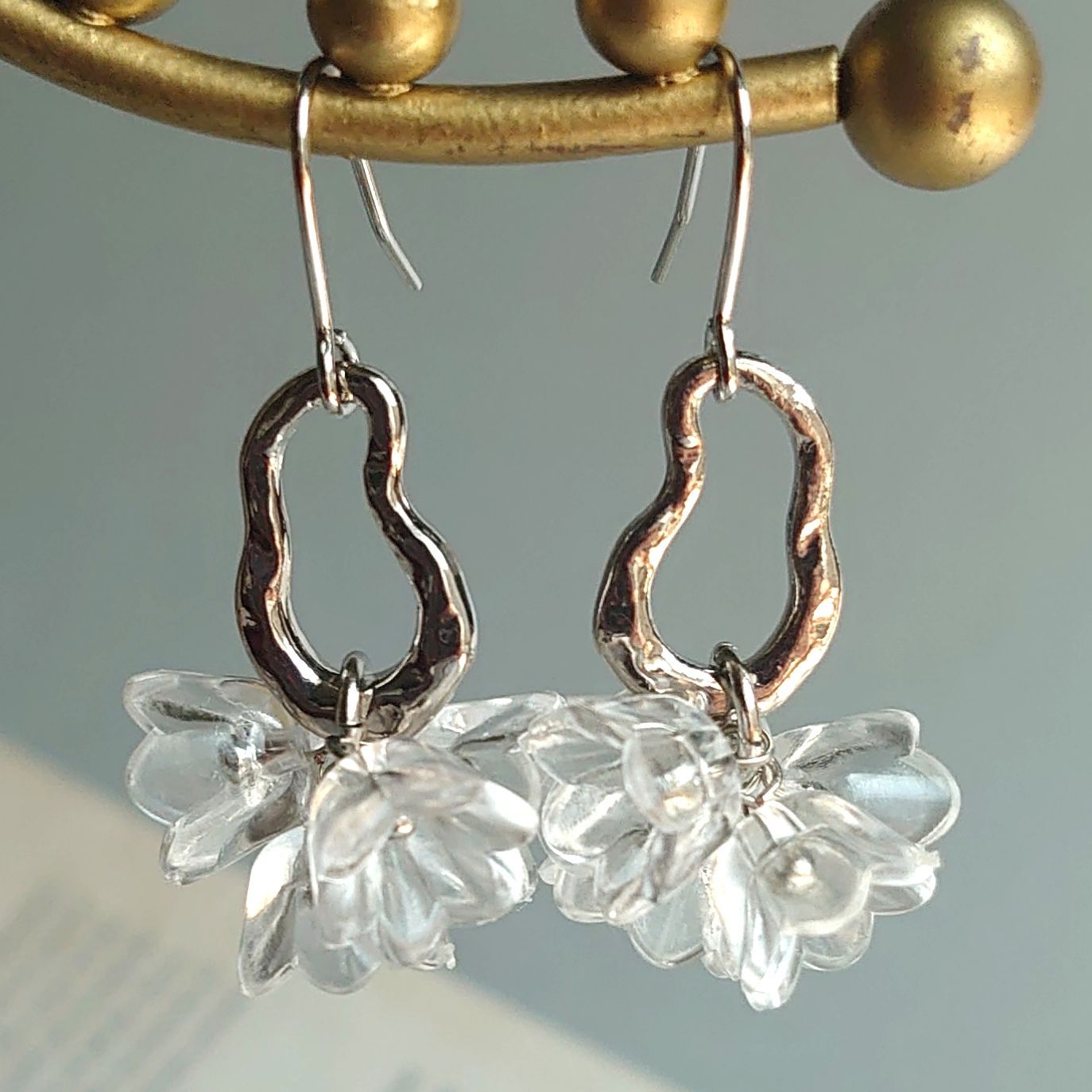 NO.468 ハンドメイド ピアス イヤリング サージカルステンレス 