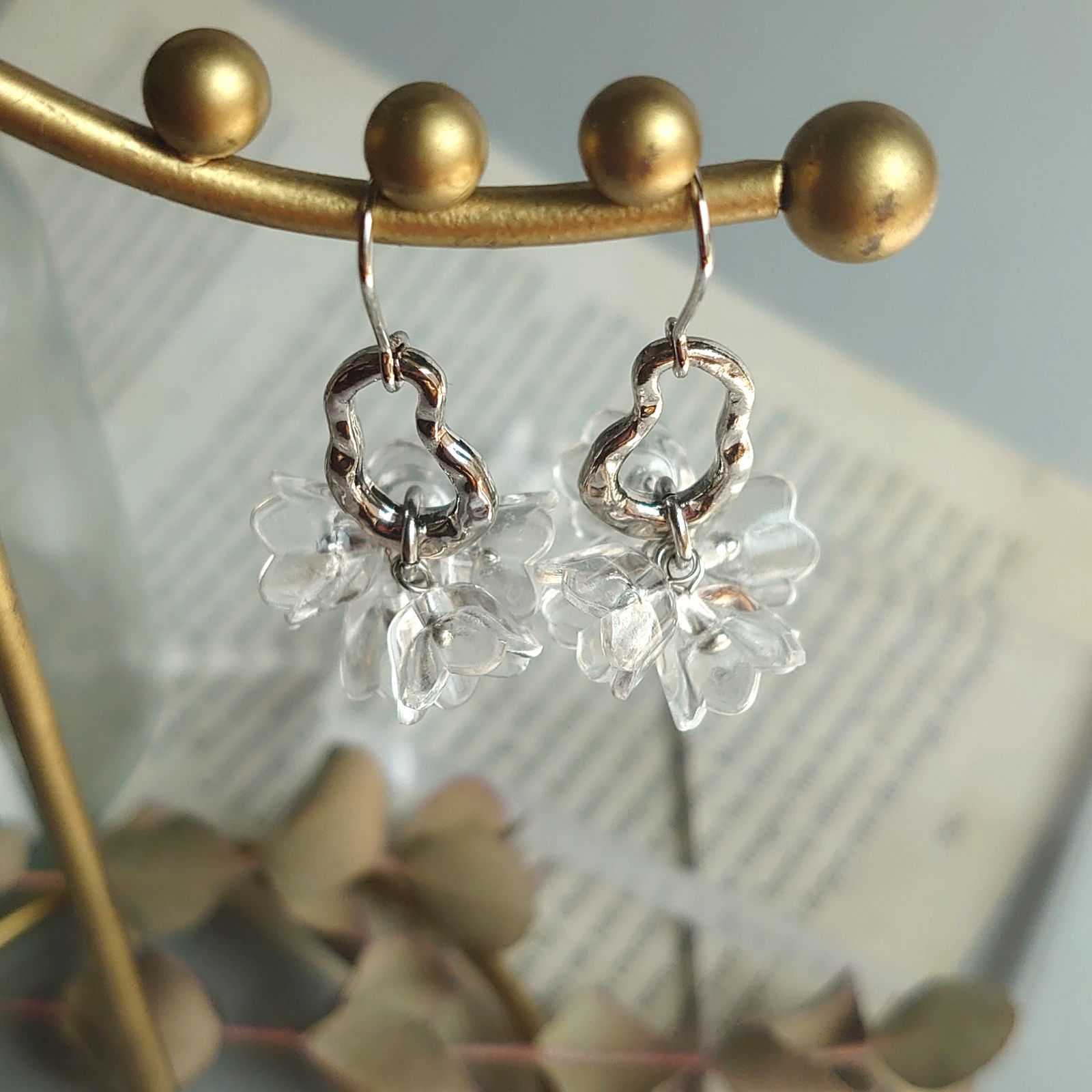NO.468 ハンドメイド ピアス イヤリング サージカルステンレス 
