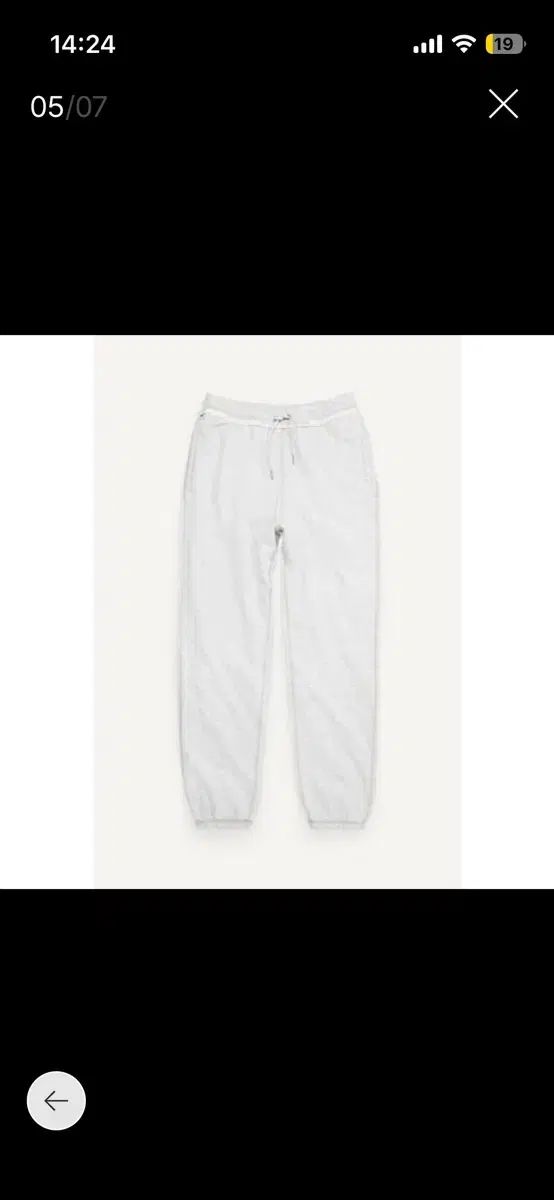 H-M エイチアンドエム グレンマーティン デザイン ジョガー パンツ ライトグレー メランジ