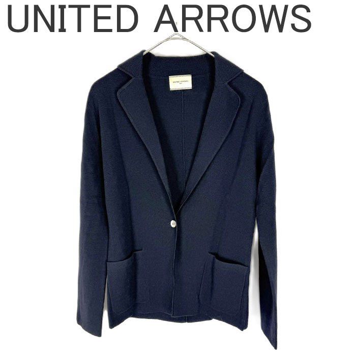 ユナイテッドアローズ UNITED ARROWS ニットジャケット シングルボタン 