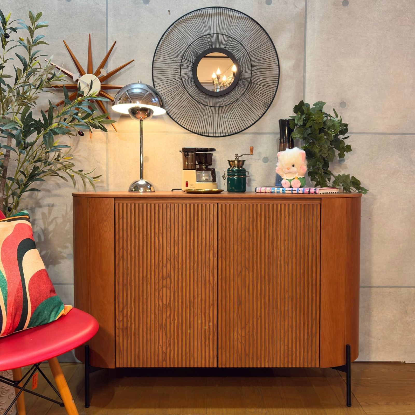 2026年5月末頃入荷予定分※Contemporary / Oval Sideboard / オーバル型