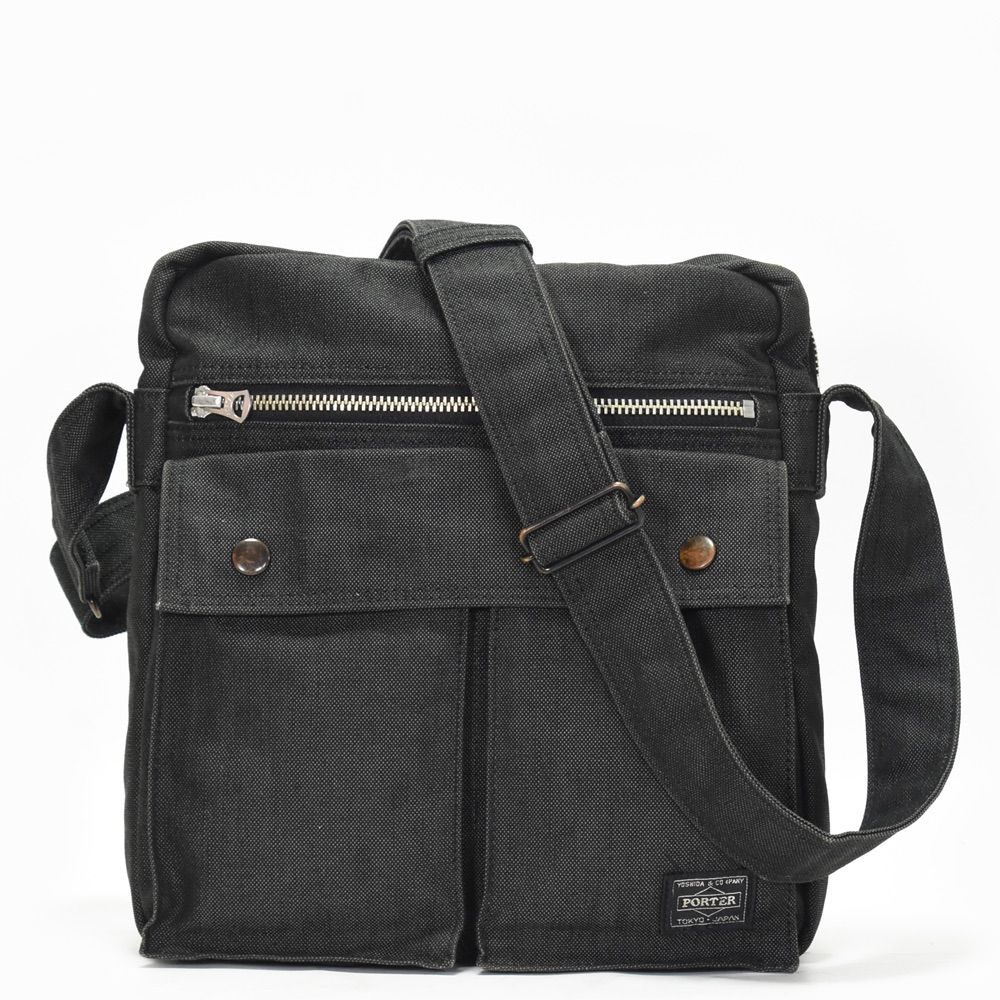 PORTER SMOKY ポーター スモーキー ショルダーバッグ スクエア ブラック コーデュラダック 斜め掛け サコッシュ 吉田カバン 592-26368