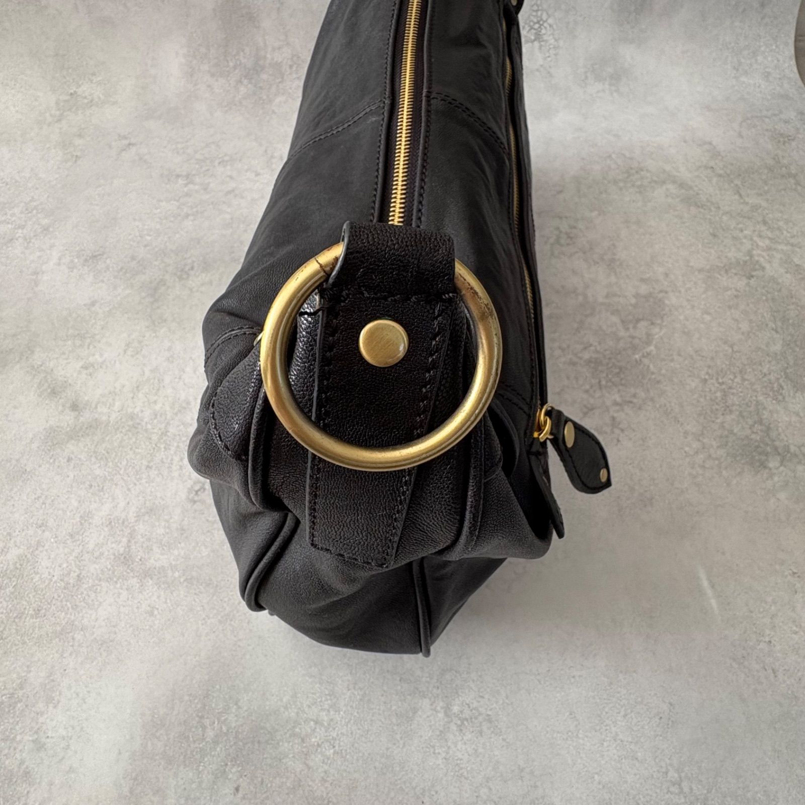 バッグ archive city leather 2way hand bag y2k OZAMU Y2K archive レザーショルダーバッグ 2WAY ハンドバッグ 羊革 本