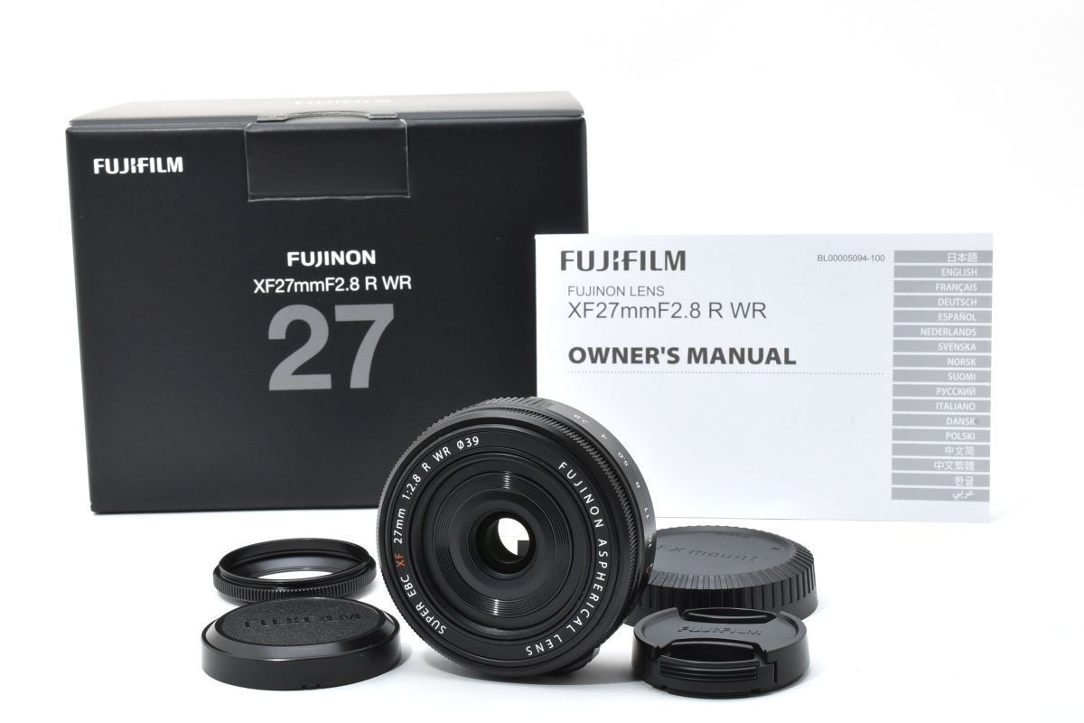 上 FUJIFILM FUJINON XF 27mm F2.8 R WR Xマウント 元 き AYM4772 493