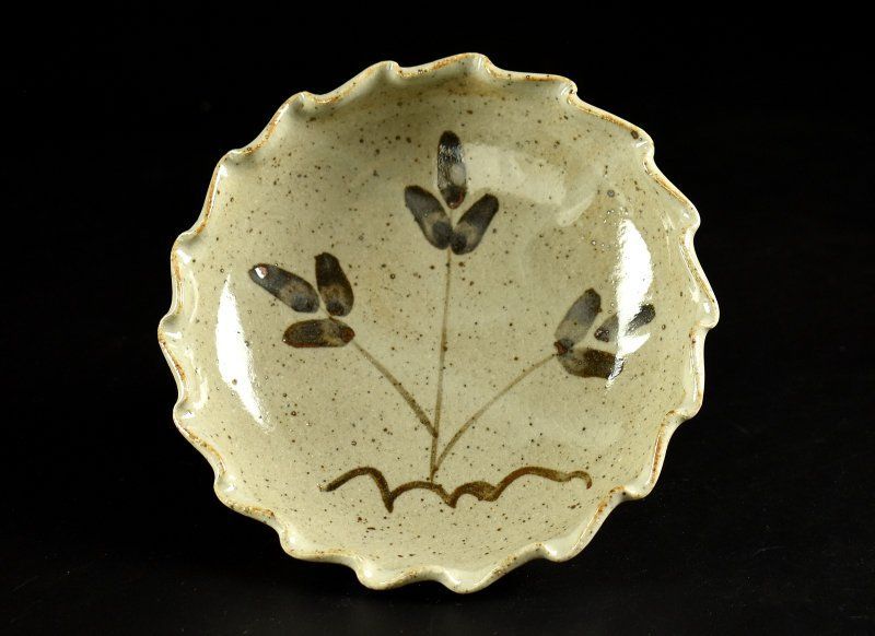 蔵A4179N】絵唐津 十三代 中里太郎右衛門窯 銘々皿 小皿 五寸皿 五客