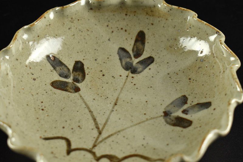 蔵A4179N】絵唐津 十三代 中里太郎右衛門窯 銘々皿 小皿 五寸皿 五客