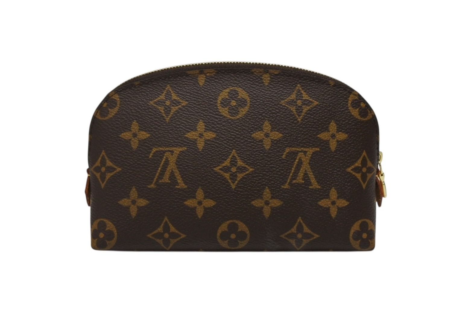 LOUIS VUITTON ルイヴィトン ポシェットコスメティックPM ポーチ M47515 モノグラム ブラウン ゴールド金具 4b008592