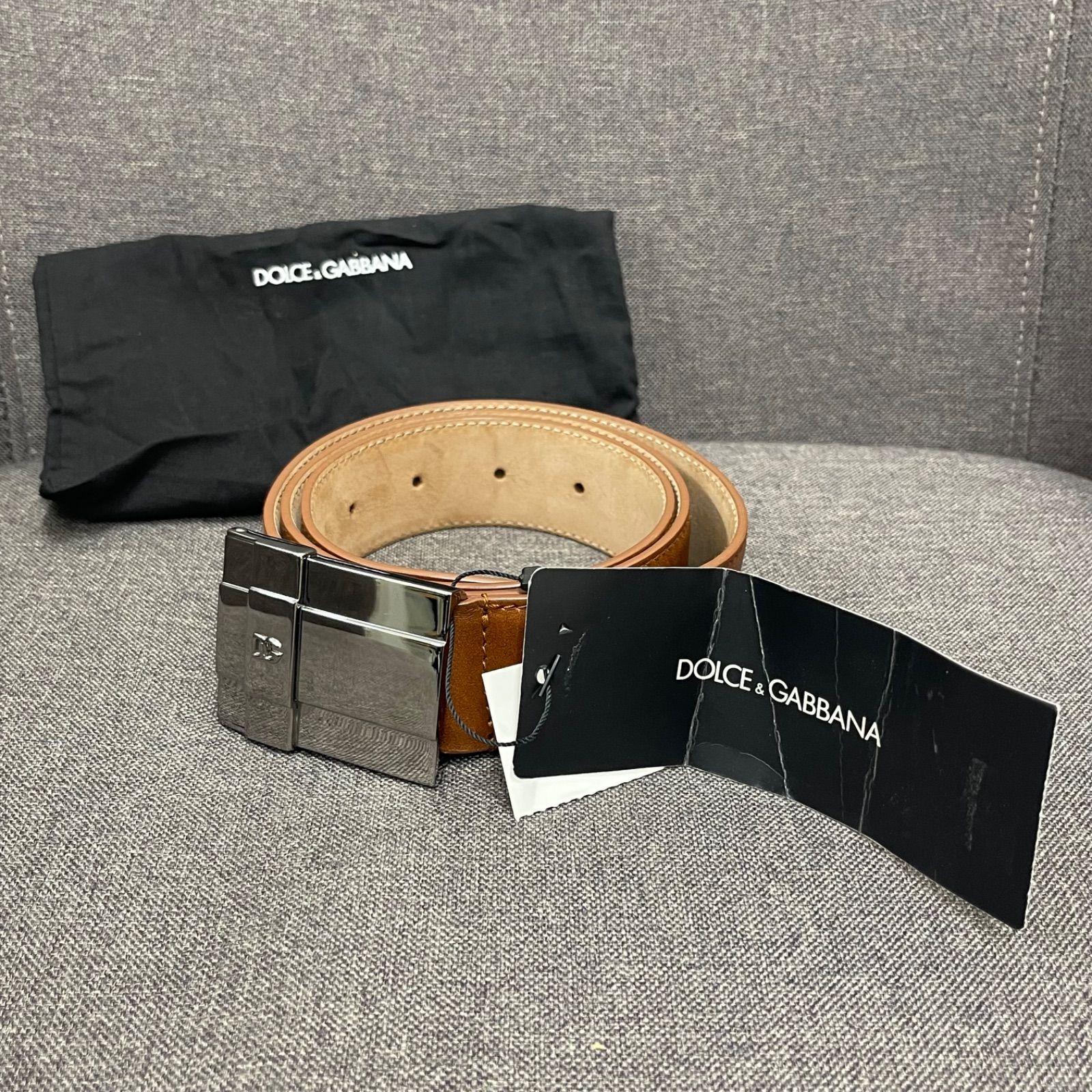 NPA】タグ付き D&G Dolce&Gabbana ドルチェ&ガッバーナ ドルガバ 牛革